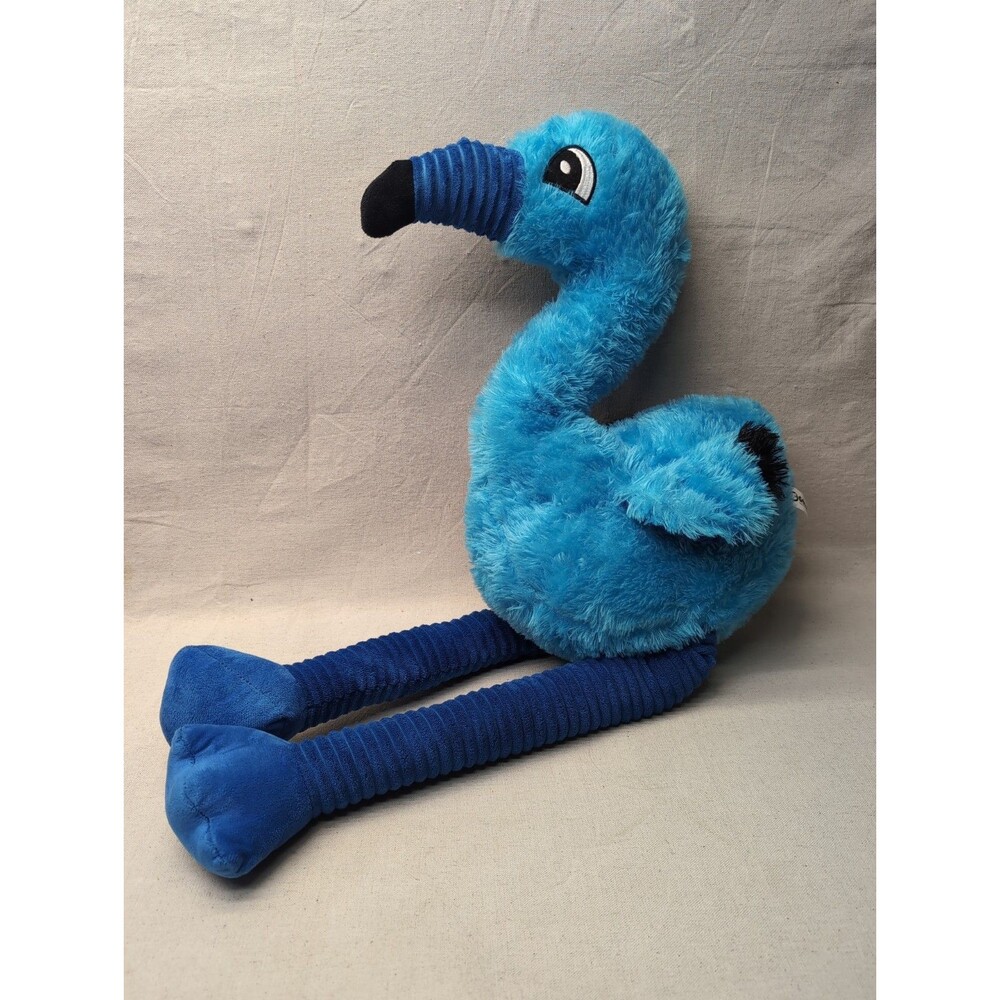 Large 36” Blue Flamingo Plush Stuffed Animal Goffa Long Legs Toy